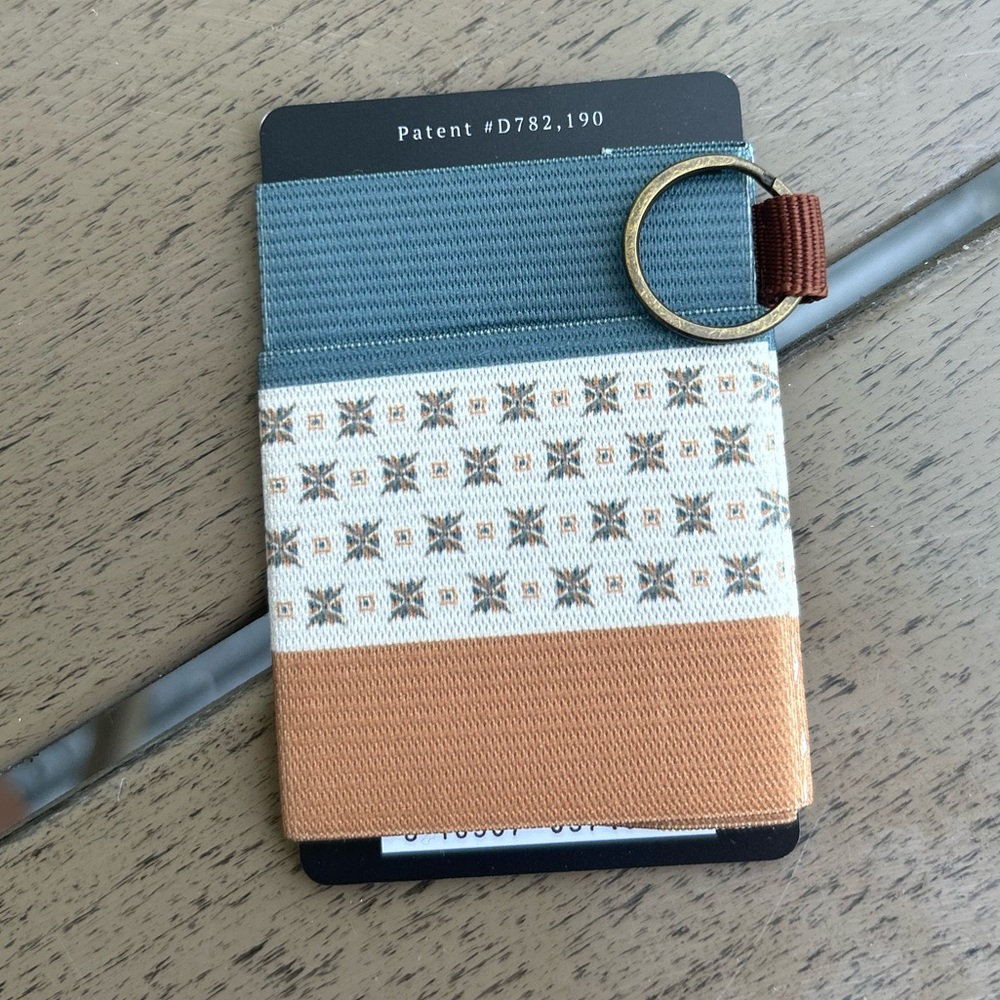 Thread Wallets - Multicolored Stripes Elastic Wallet/Card Holder - Picture 2 of 2